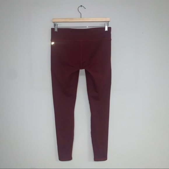 Fabletics Define Mid-Rise Legging‎ Burgundy Maroon Wine Compressive Size  Medium - Picture 3 of 8